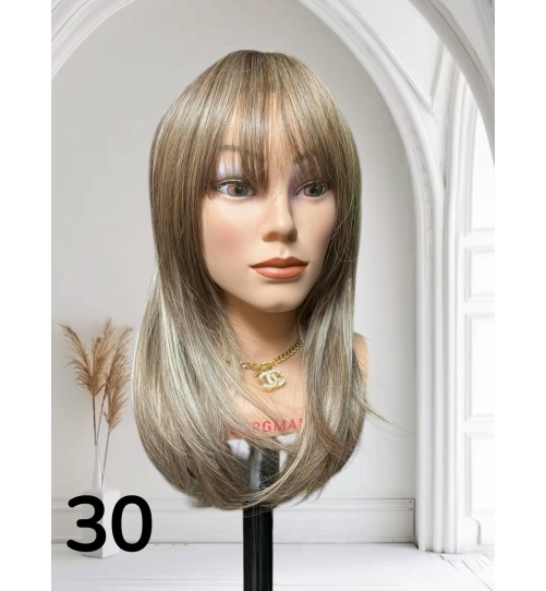 PERUKA 30 Ciemny blond 45cm