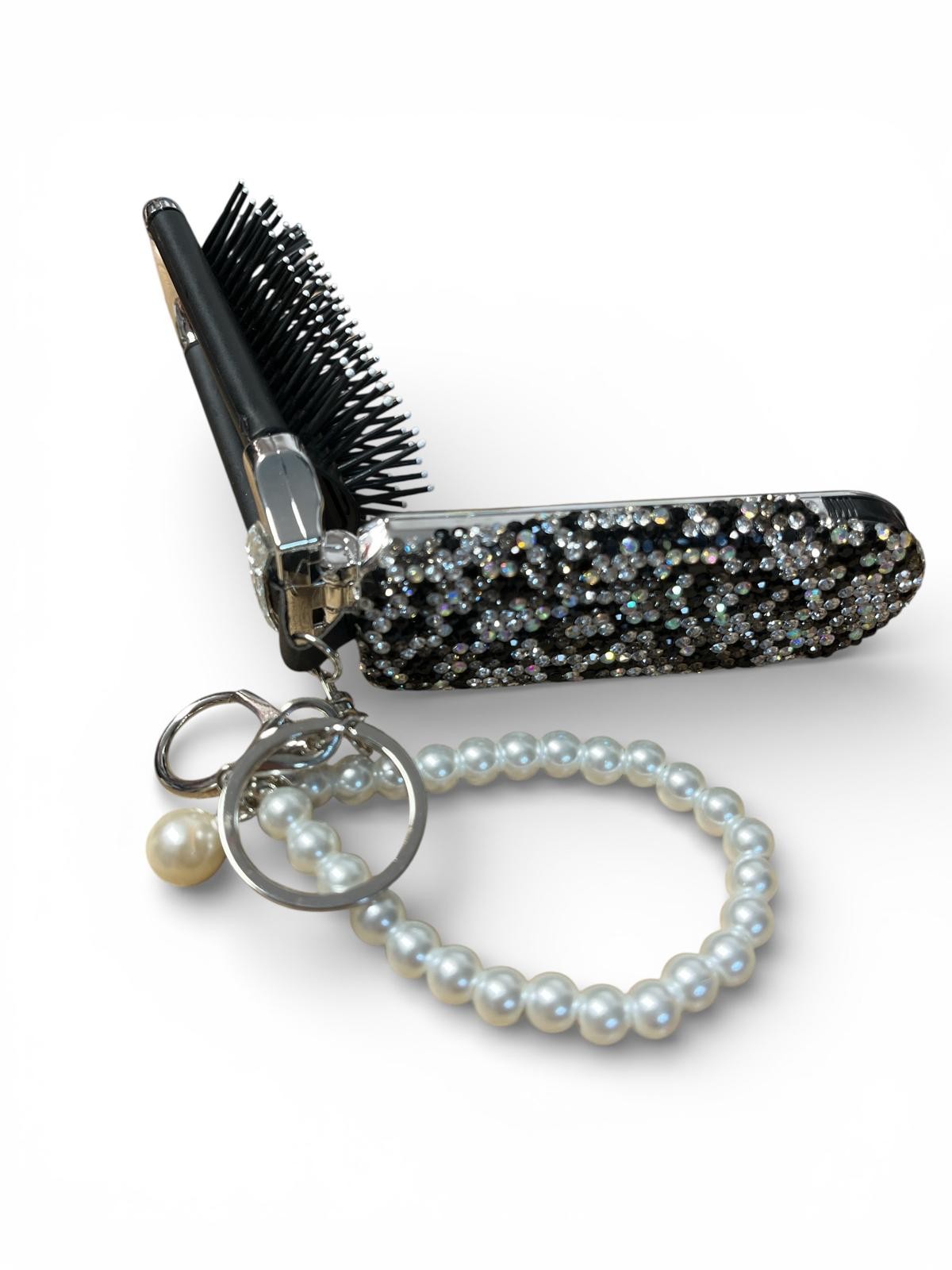 SZCZOTKA Z LUSTERKIEM DO TOREBKI MINI BRELOK SZCZOTKA Z LUSTERKIEM DO TOREBKI MINI BRELOK