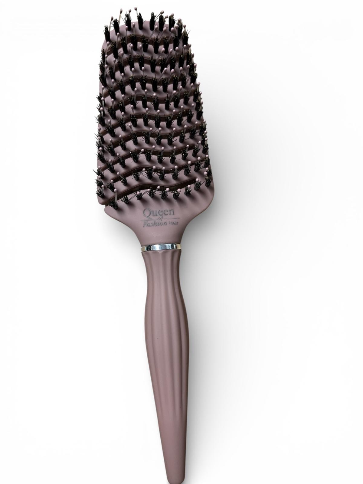 S12 SZCZOTKA SYLIKOWANA Z WŁOSIEM Z DZIKA BRĄZOWA