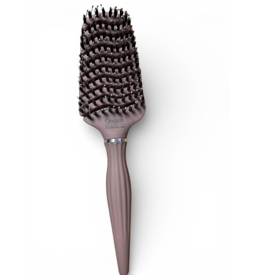 S12 SZCZOTKA SYLIKOWANA Z WŁOSIEM Z DZIKA BRĄZOWA