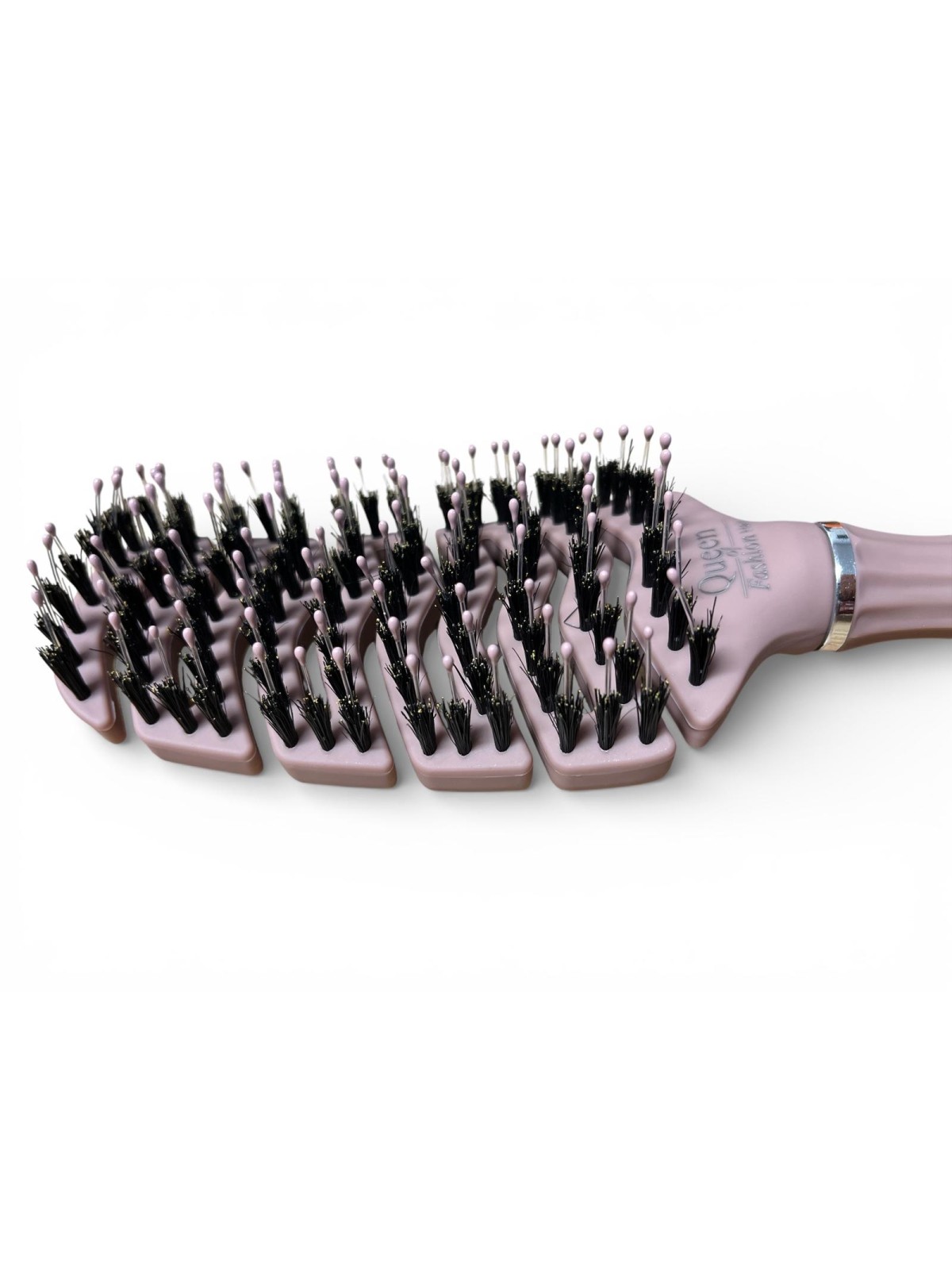 S12 SZCZOTKA SYLIKOWANA Z WŁOSIEM Z DZIKA BRĄZOWA