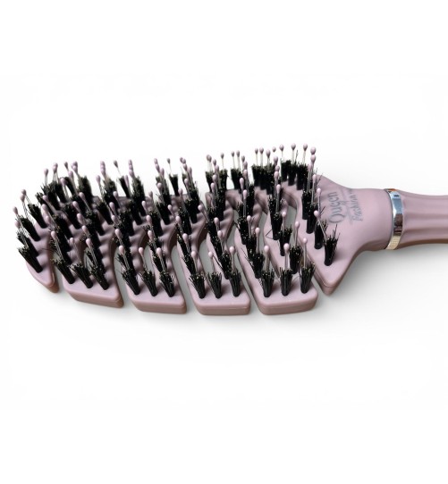 S12 SZCZOTKA SYLIKOWANA Z WŁOSIEM Z DZIKA BRĄZOWA