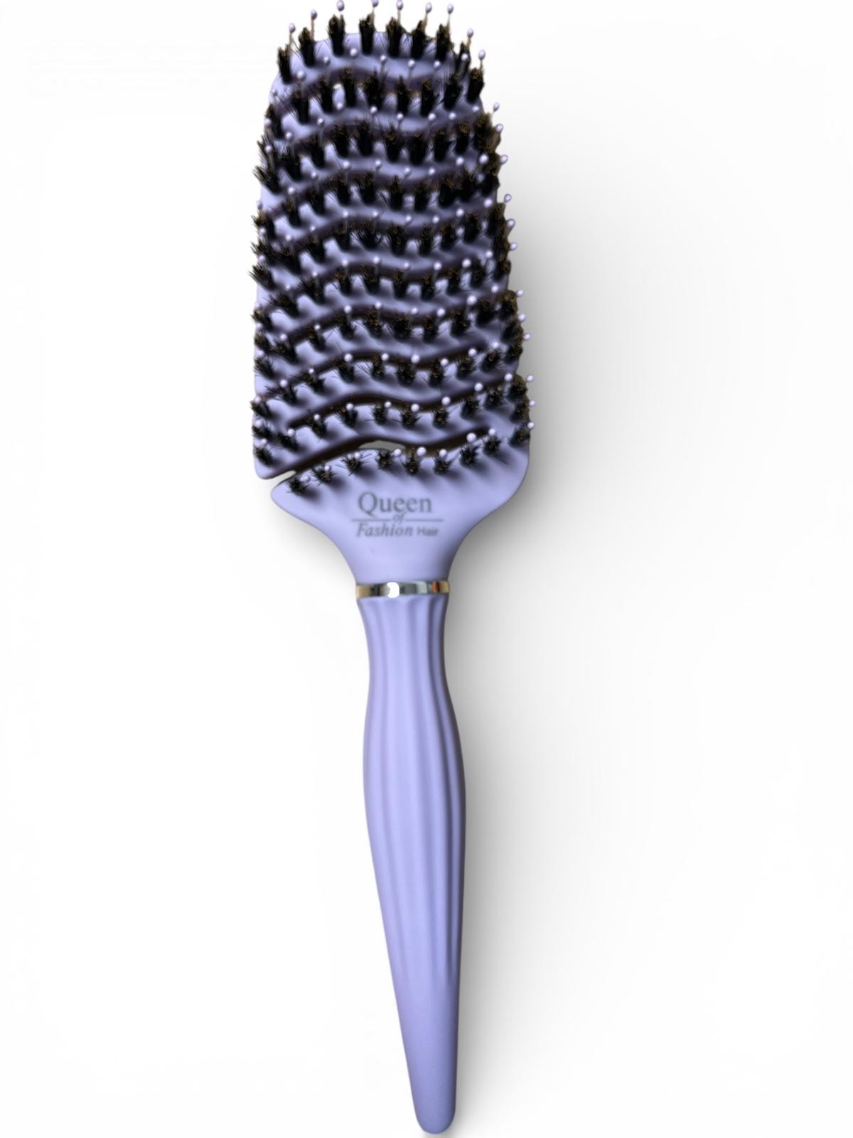 S13 SZCZOTKA SYLIKONOWA Z WŁOSIEM Z DZIKA FIOLETOWA