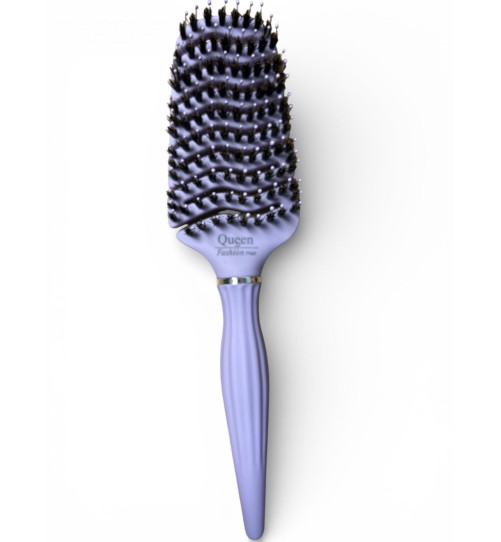 S13 SZCZOTKA SYLIKONOWA Z WŁOSIEM Z DZIKA FIOLETOWA