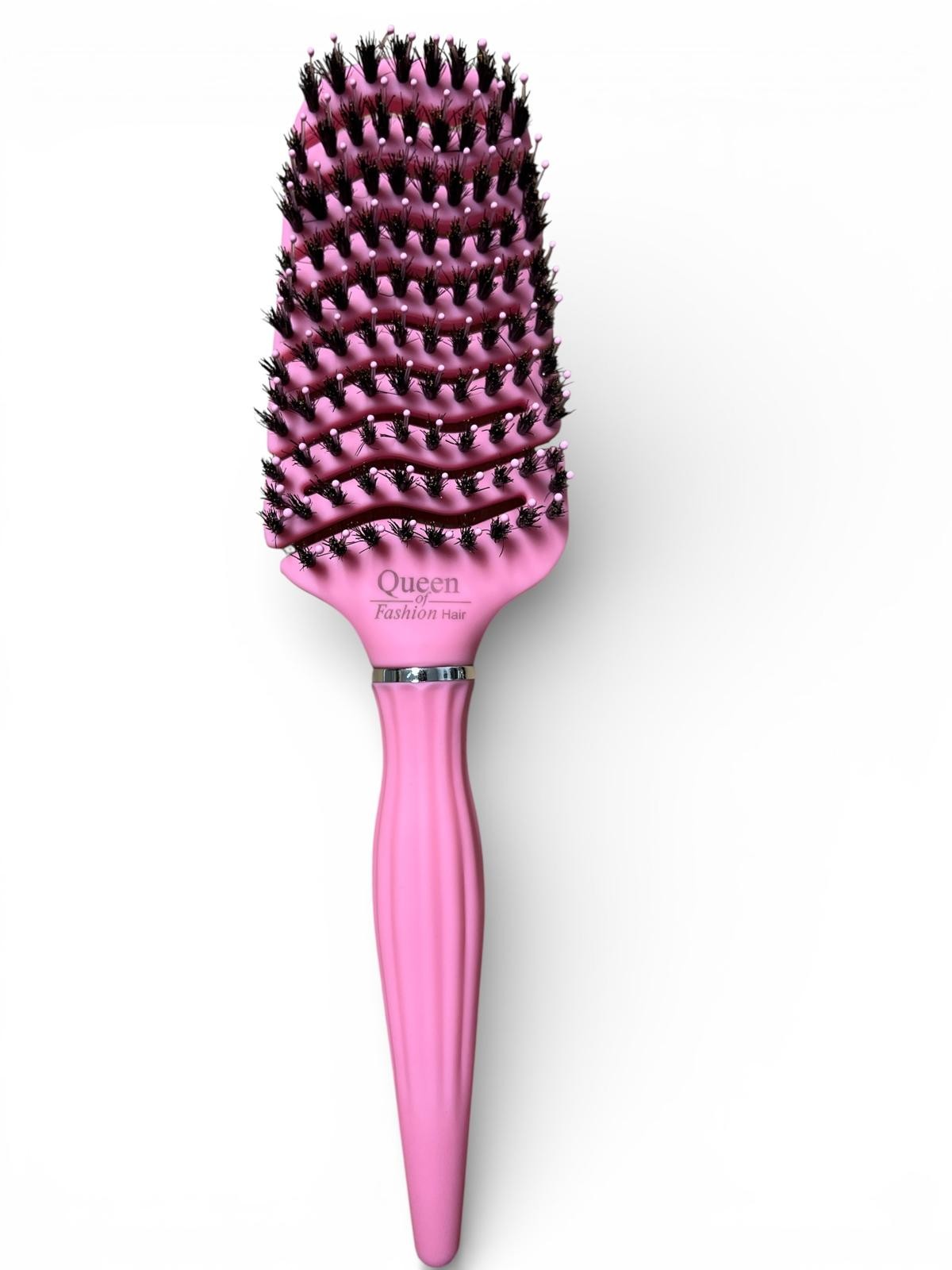 S14 SZCZOTKA SILIKONOWA Z WŁOSIEM DZIKA RÓŻOWA