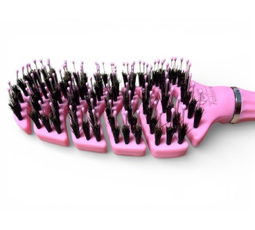 S14 SZCZOTKA SILIKONOWA Z WŁOSIEM DZIKA RÓŻOWA