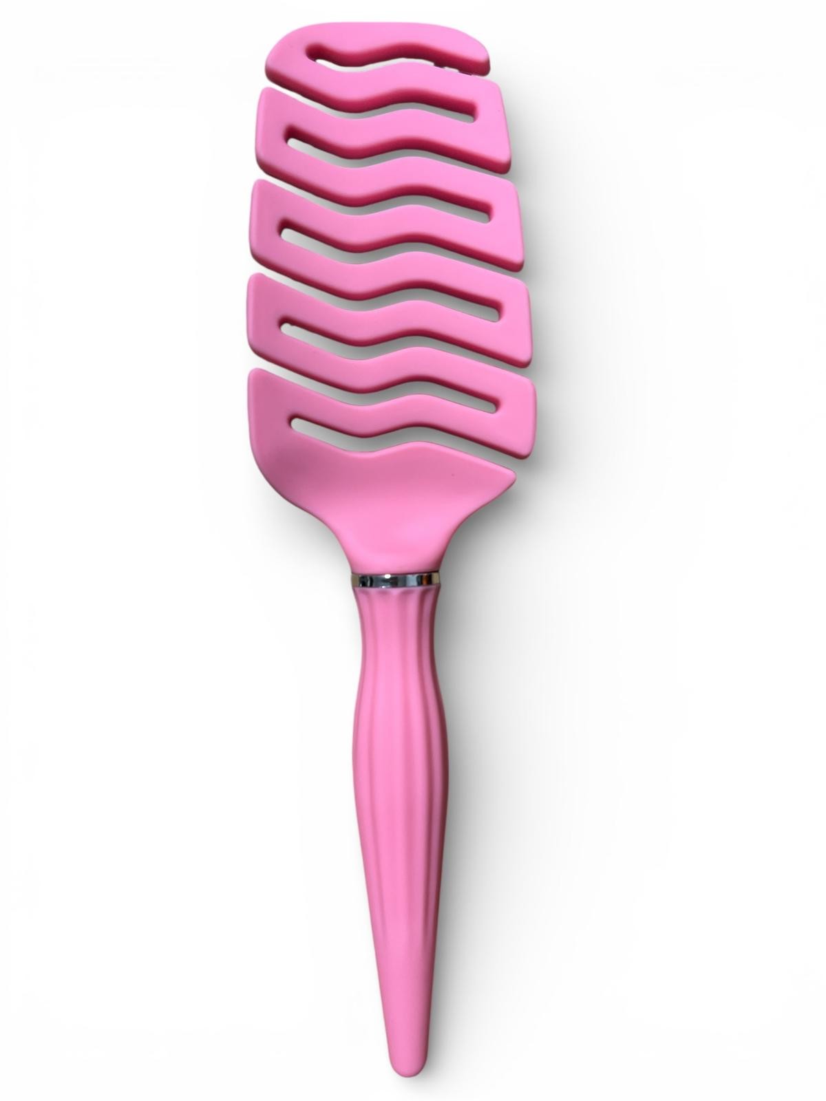 S14 SZCZOTKA SILIKONOWA Z WŁOSIEM DZIKA RÓŻOWA