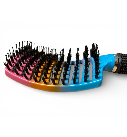 S7 SZCZOTKA Z WŁOSIEM Z DZIKA  KOLOROWA