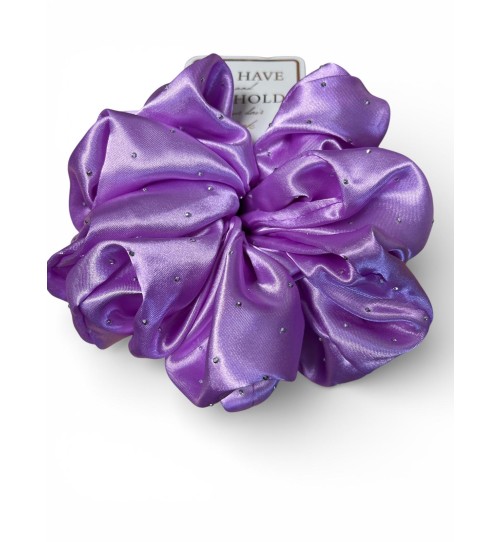 GUMKA SATYNA FIOLET Z CYRKONIAMI