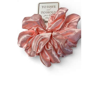 GUMKA SATYNA RÓŻ Z CYRKONIAMI