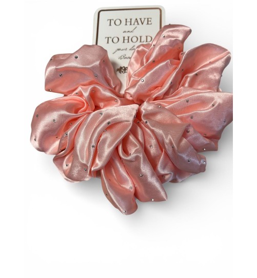 GUMKA SATYNA RÓŻ Z CYRKONIAMI