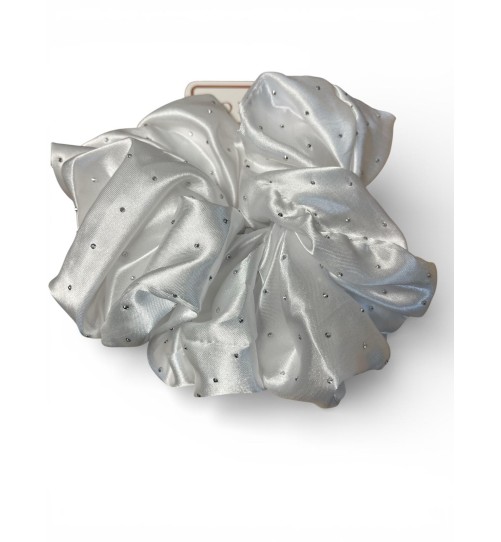 GUMKA SATYNA CYRKONIE BIAŁA