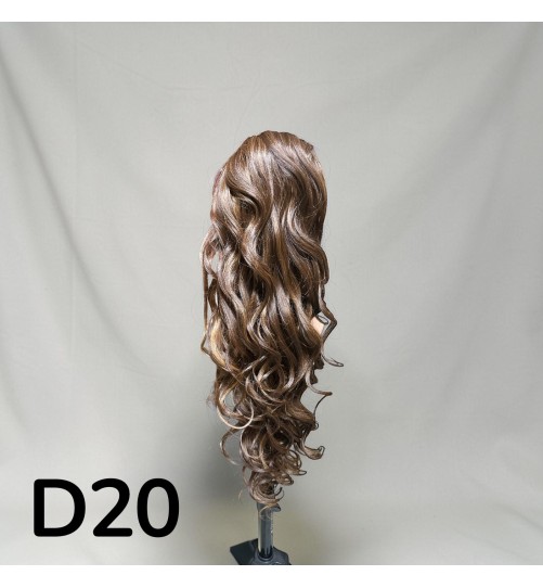 KUC D20 KLAMERKA CZEKOLADOWY BRAZ Z POJAŚNIENIAMI CIEPŁEGO BLONDU