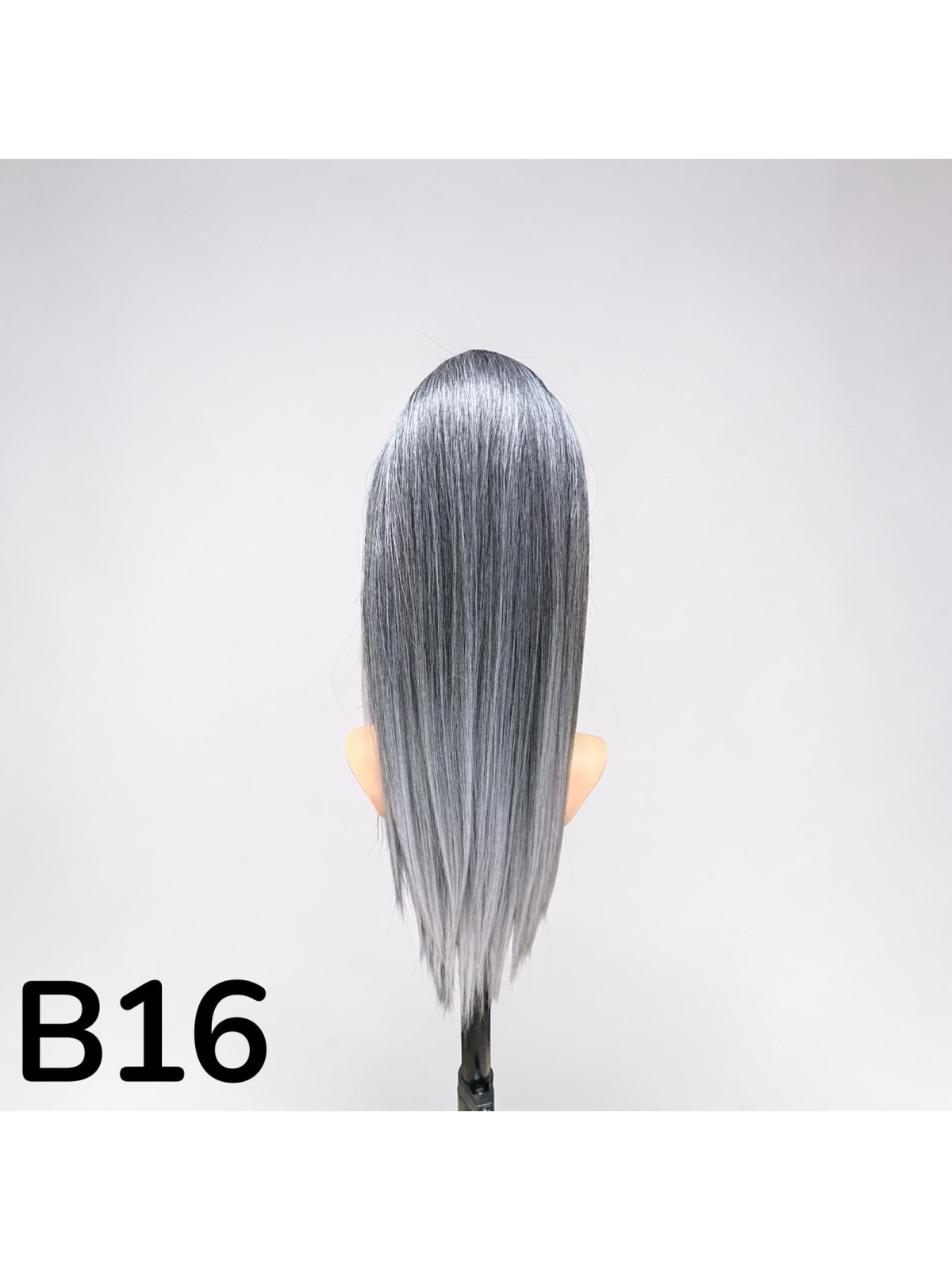 KUC B16 KLAMERKA OMBRE CZARNY Z POPIELEM