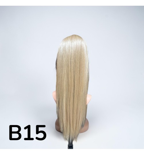 KUC B15 KLAMERKA BEŻOWY BLOND Z POJAŚNIENIAMI BLONDU