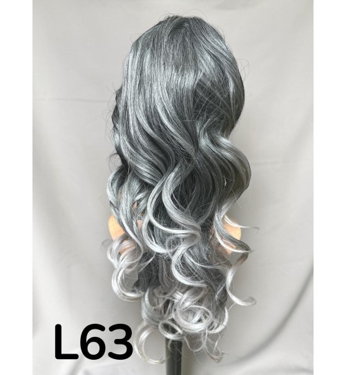 KUC L63 OMBRE CZARNY Z POPIELEM