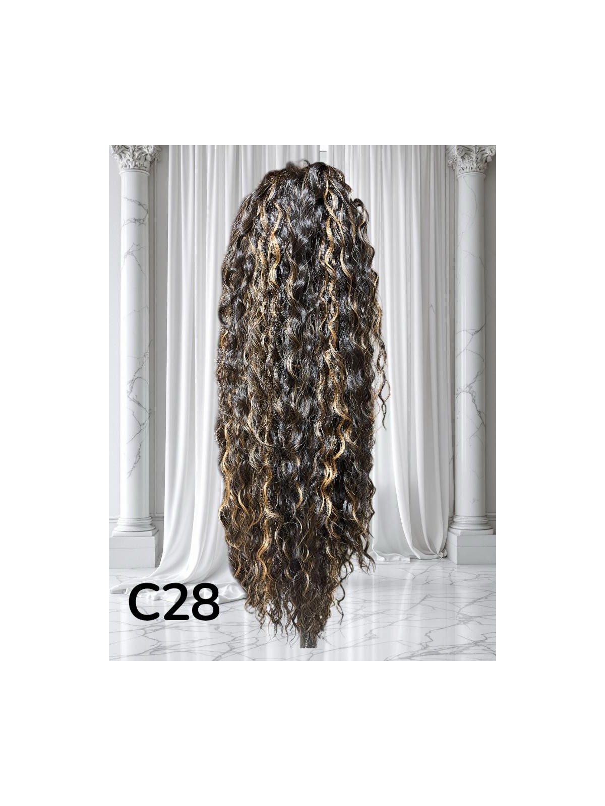 KUC C28 BARDZO CIEMNY BRĄZ Z PASEMKAMI CIEPŁEGO BLONDU KUC C28 BARDZO CIEMNY BRĄZ Z PASEMKAMI CIEPŁEGO BLONDU