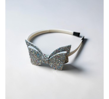 Op.51 KOKARDA SREBRNA Z BROKATEM NA GRZEBYKU