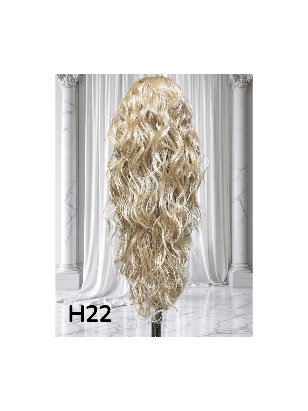 KUC H22 KLAMERKA BEŻOWY BLOND Z POJAŚNIENIAMI JASNEGO BLONDU