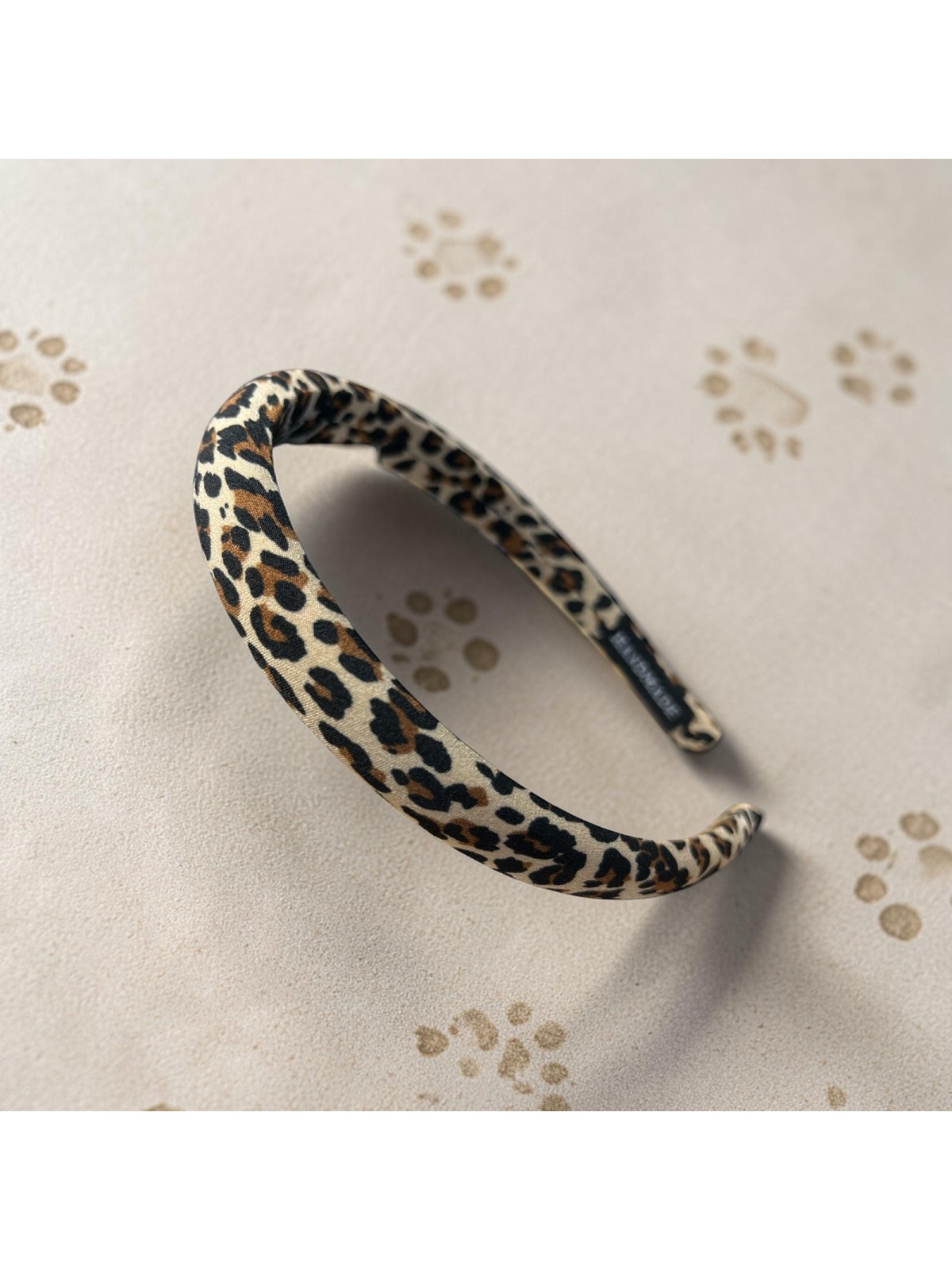 Op.59 Zestaw cieniutka opaska panterka+ dwie piękne gumki panterka