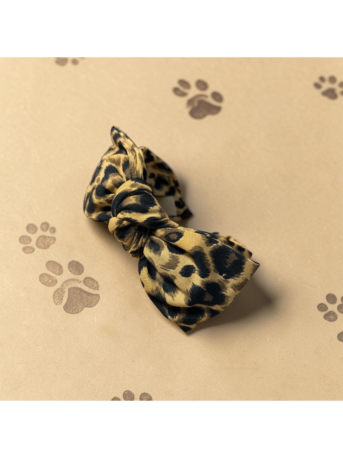 Opaska OP70 PANTERKA BRĄZOWO-CZARNA Z KOKARDA