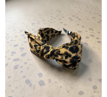 Opaska OP70 PANTERKA BRĄZOWO-CZARNA Z KOKARDA