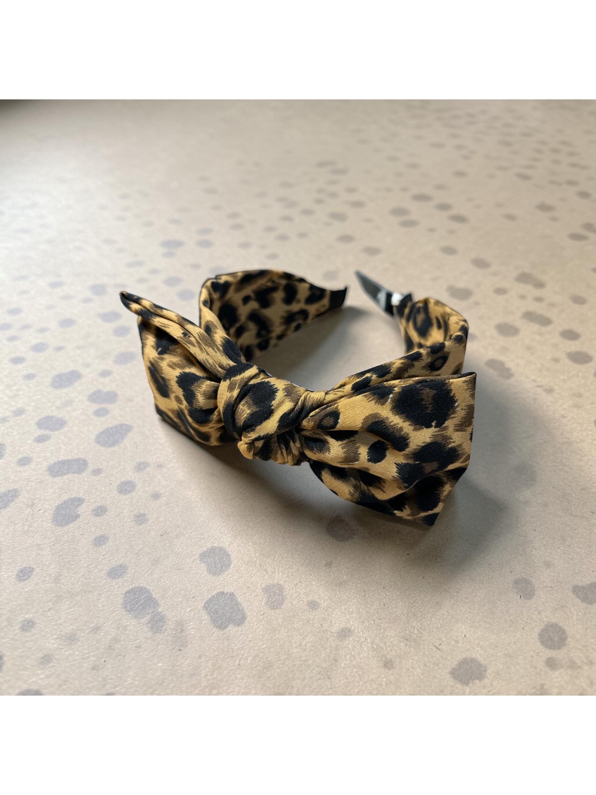 Opaska OP70 PANTERKA BRĄZOWO-CZARNA Z KOKARDA