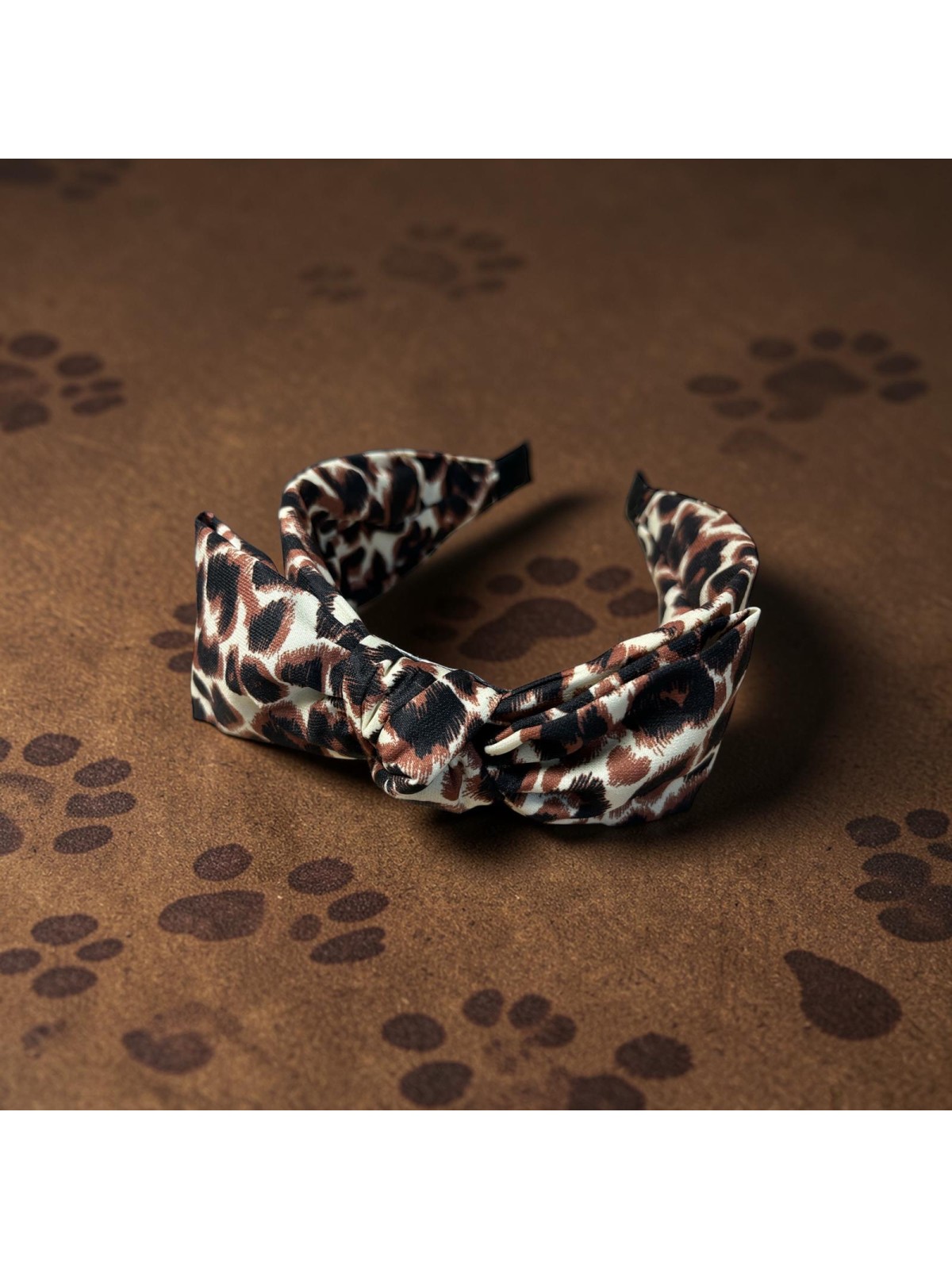 Opaska OP71Panterka Czekoladowo-Czarna