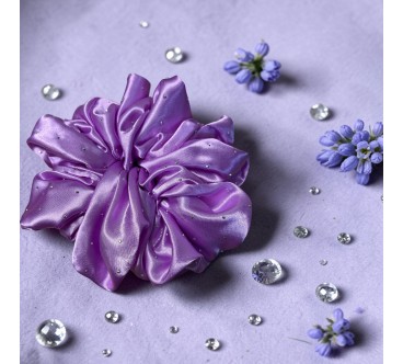 GUMKA SATYNA FIOLET Z CYRKONIAMI