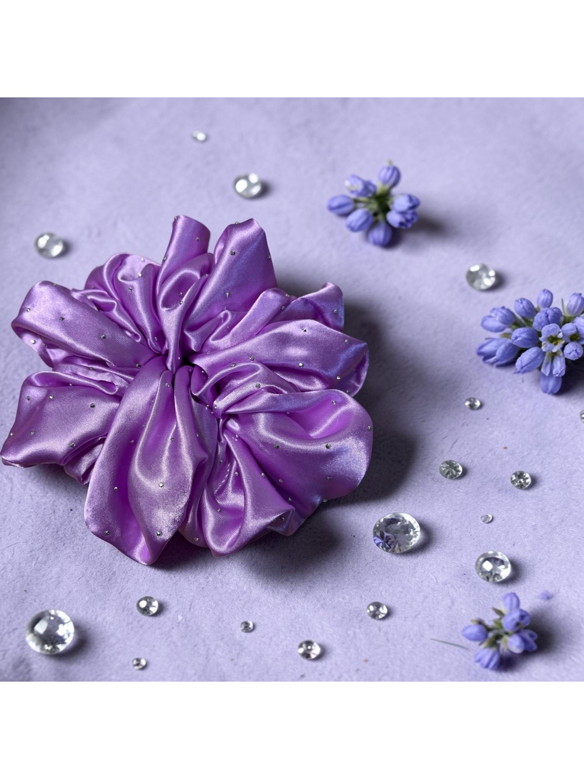 GUMKA SATYNA FIOLET Z CYRKONIAMI