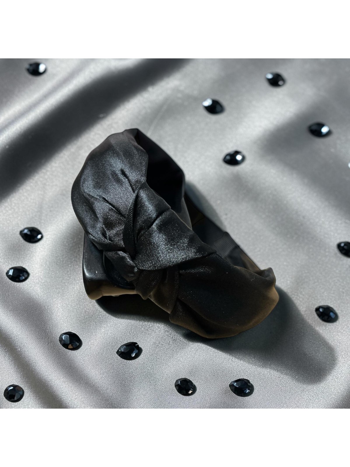 Op.32 Opaska Satynowa Czarna