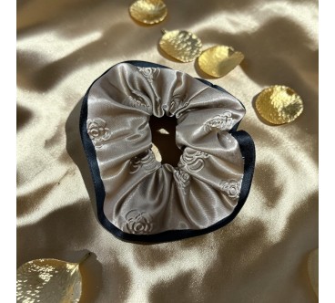 GUMKA SATYNOWA ZŁOTA Z CZARNYM TŁOCZONA 7