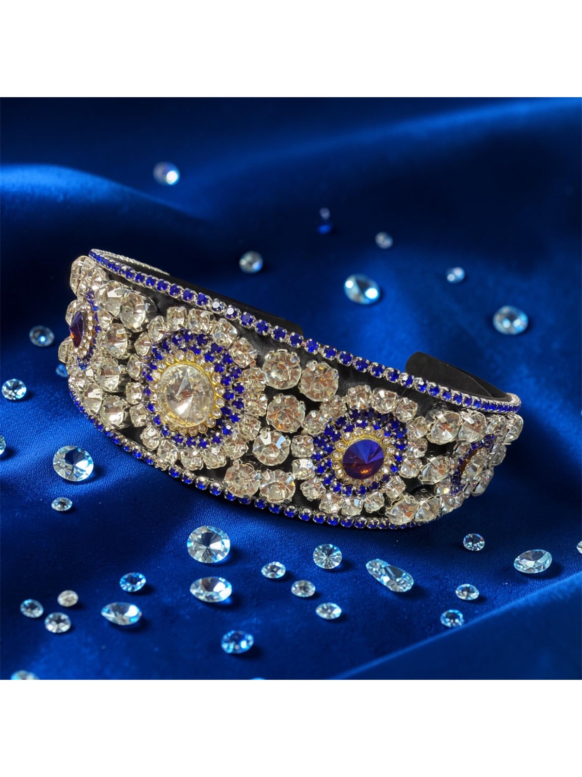 Op.74 Przepiękna Opaska Zdobiona Cyrkoniami