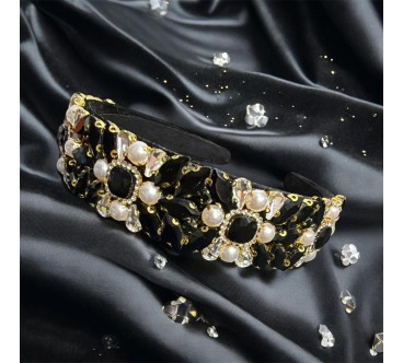 Op.75 Opaska zdobiona kamieniami i perłami