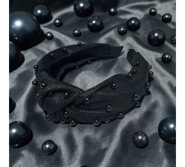 op.85 Czarna Opaska z Perłami