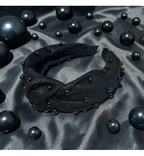 op.85 Czarna Opaska z Perłami