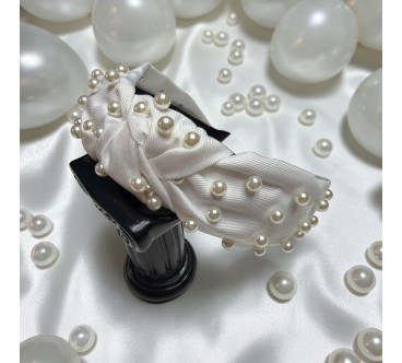 Op.86 Biała Opaska z Perłami