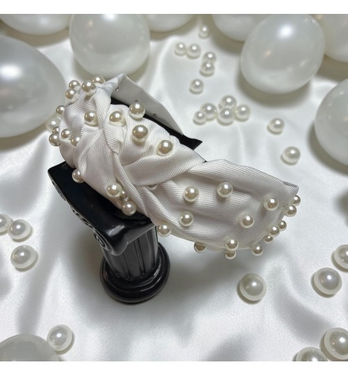 Op.86 Biała Opaska z Perłami