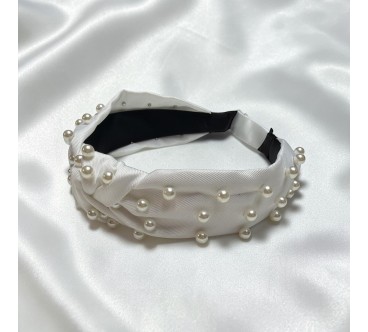 Op.86 Biała Opaska z Perłami