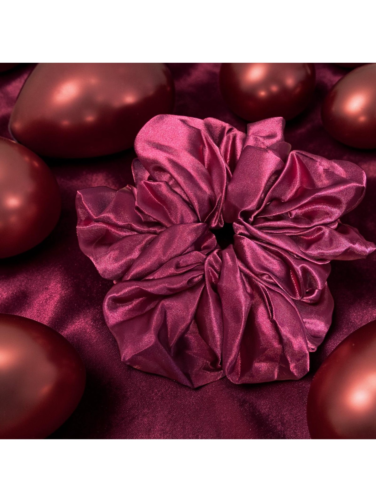 Gumka Satynowa Bordowa