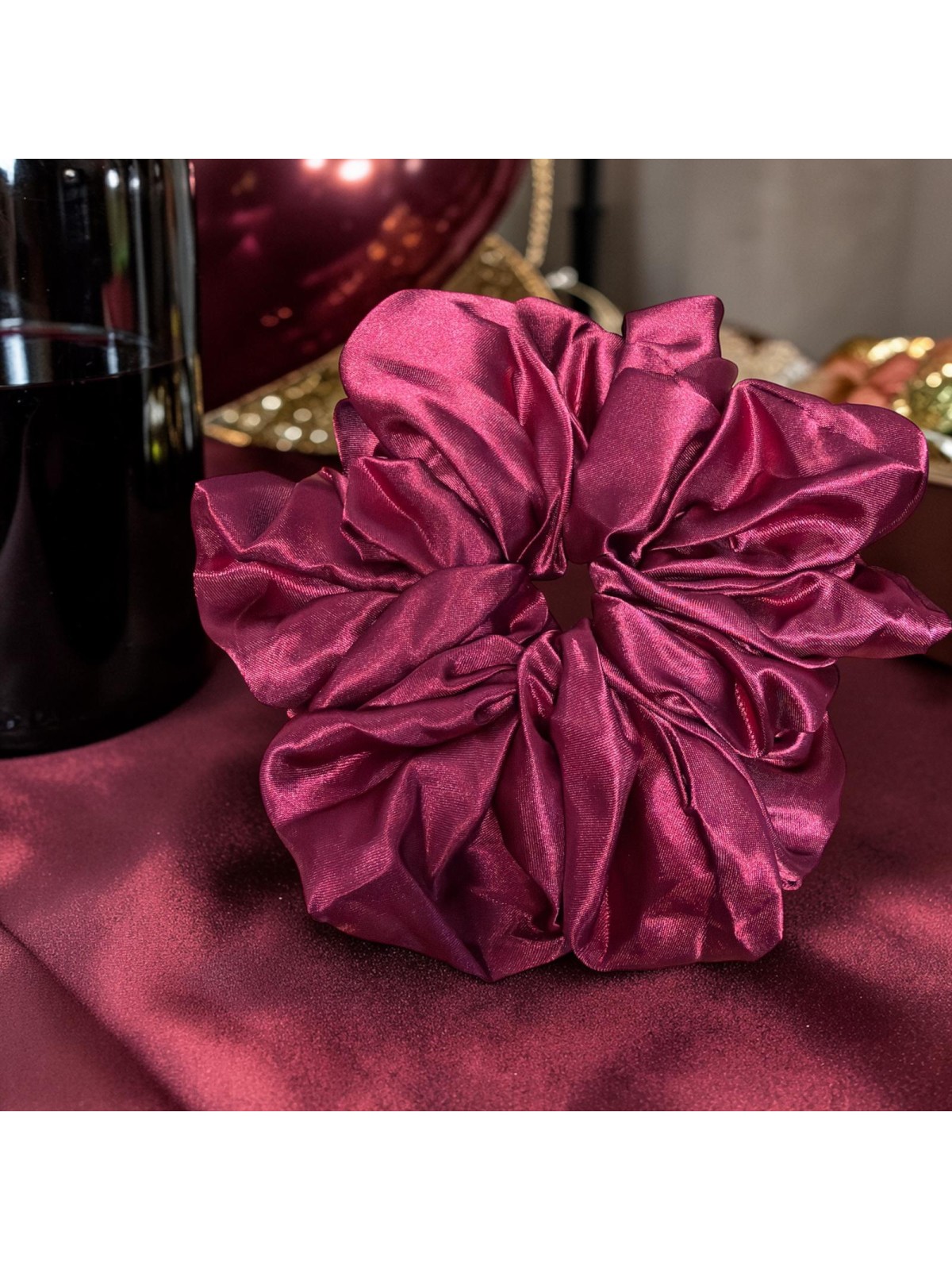 Gumka Satynowa Bordowa