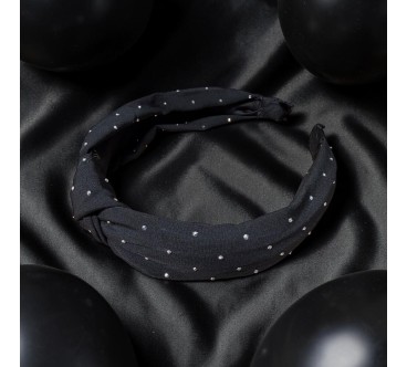 Op.91 Czarna opaska z cyrkoniami