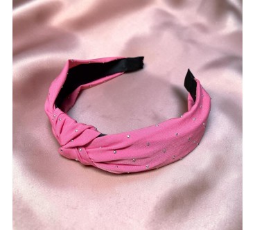 Op.91 Różowa opaska z cyrkoniami