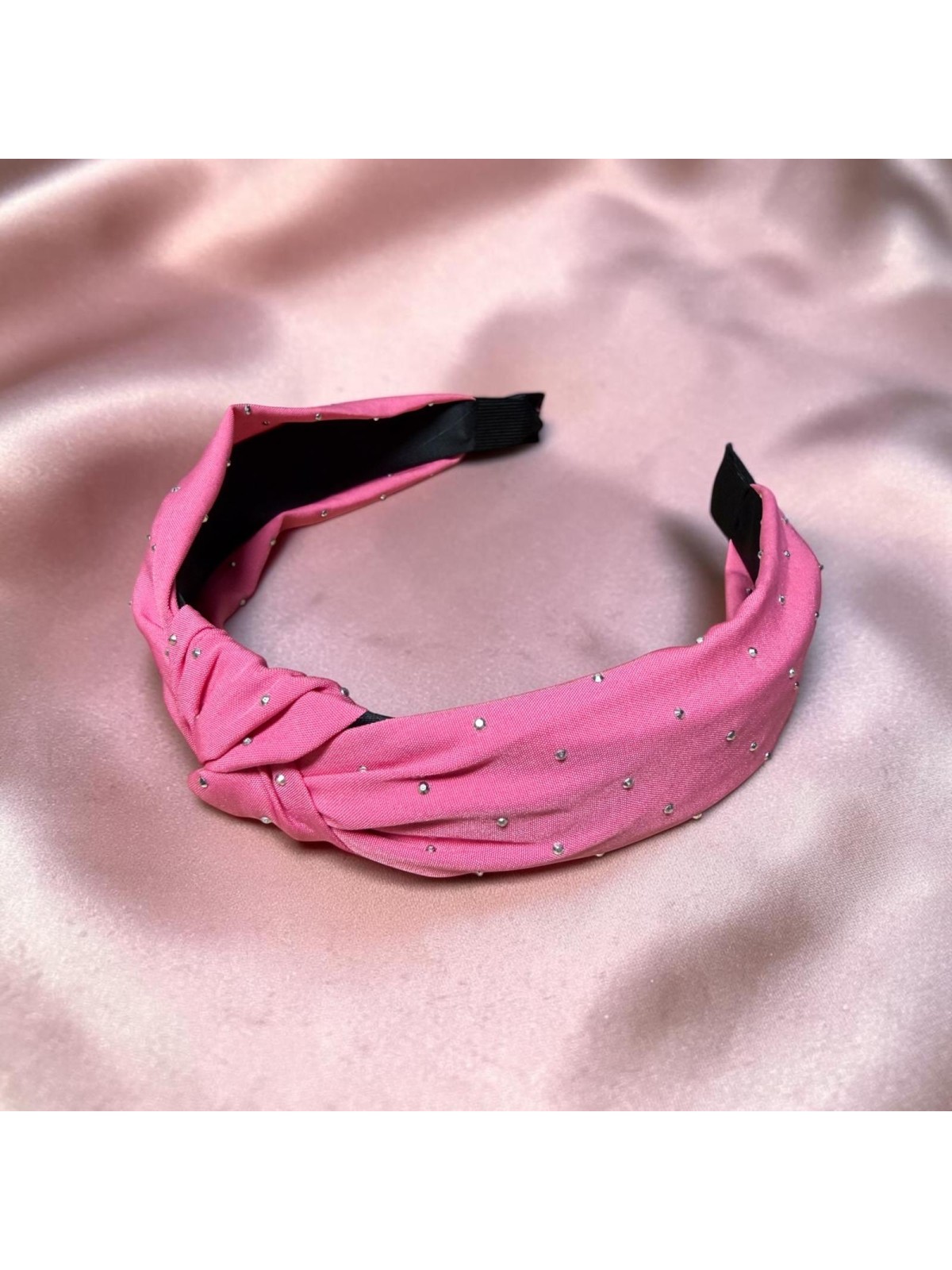 Op.91 Różowa opaska z cyrkoniami
