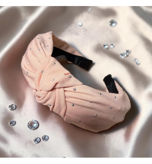 Op.91 Pudrowa opaska z cyrkoniami