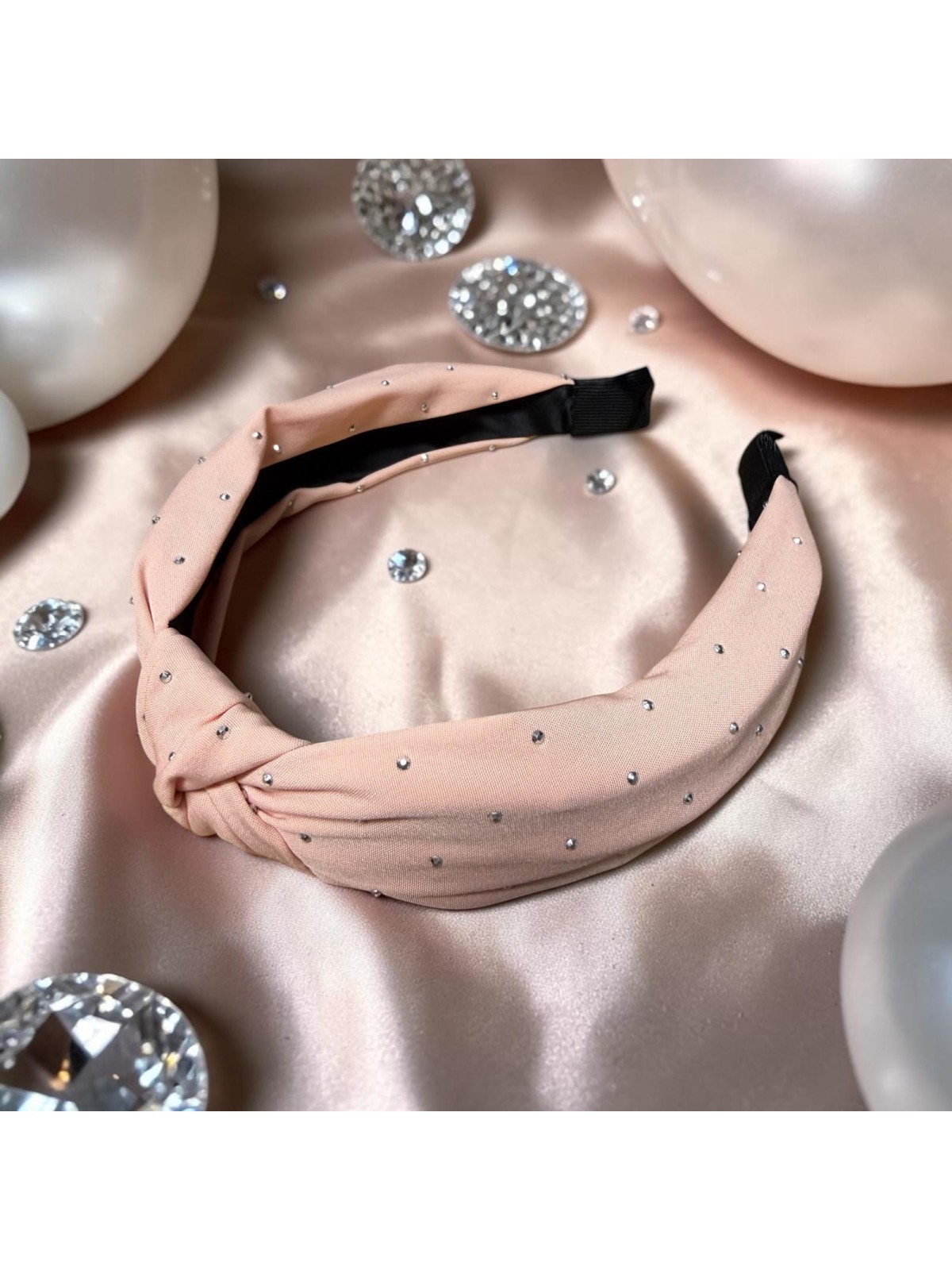 Op.91 Pudrowa opaska z cyrkoniami