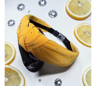 Op.91 Żółta opaska z cyrkoniami