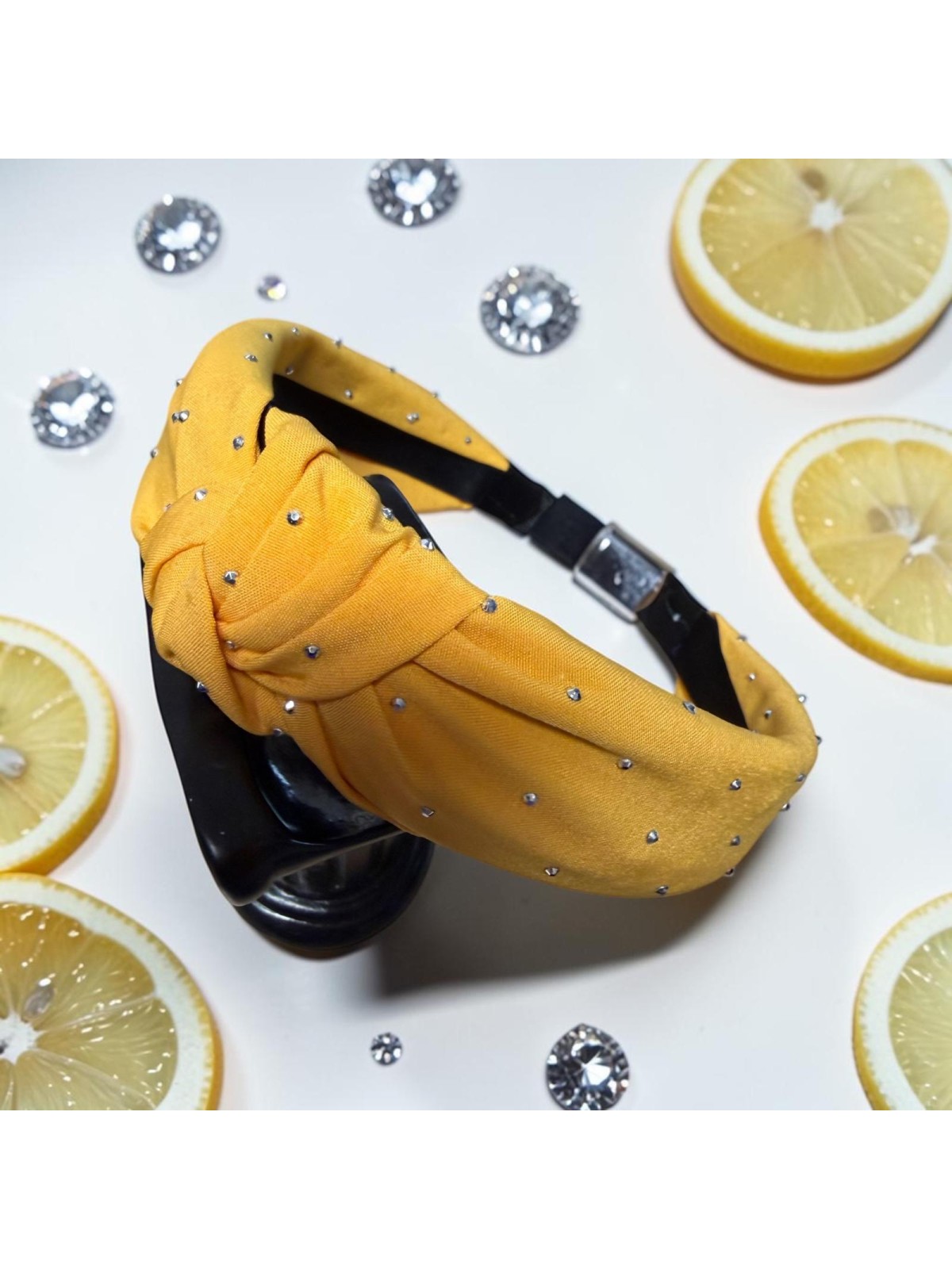 Op.91 Żółta opaska z cyrkoniami