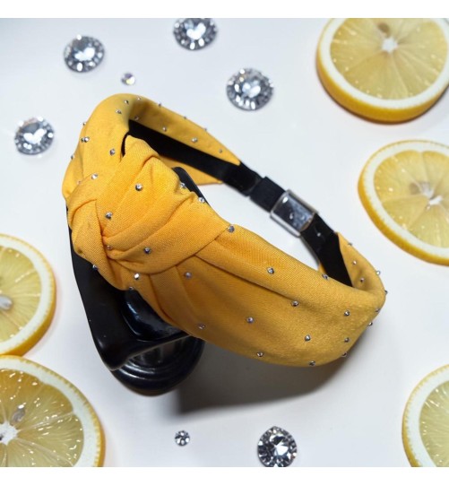 Op.91 Żółta opaska z cyrkoniami