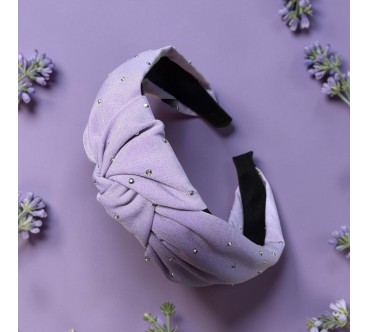 Op.91 fioletowa opaska z cyrkoniami